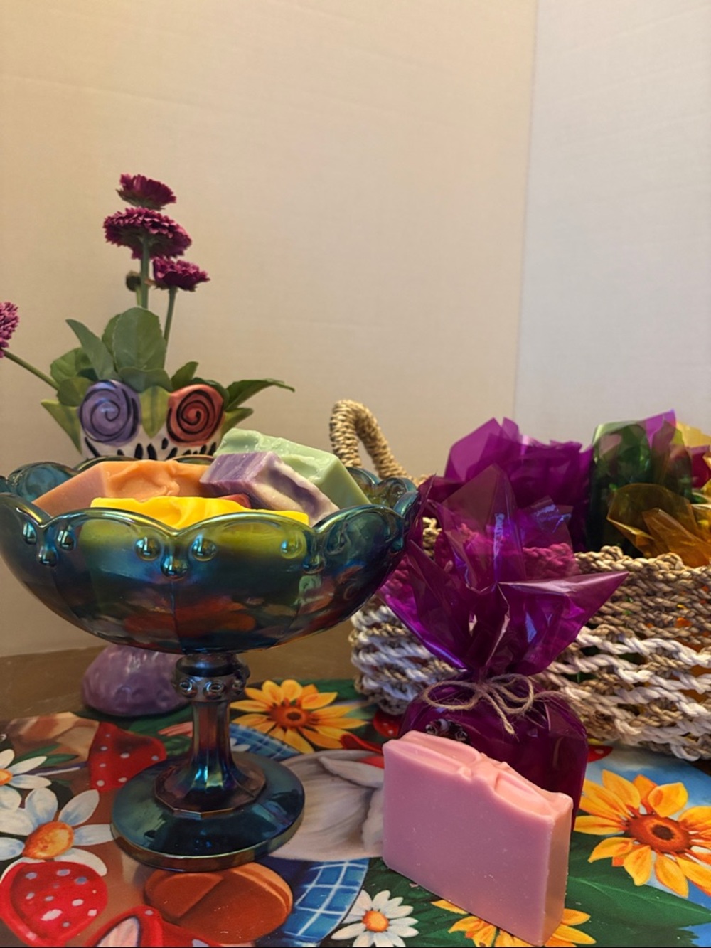 HANDMADE-ORGANIC 🌸Sweet Pea& Pear 🍐 Soap Bath 4-5oz Bar